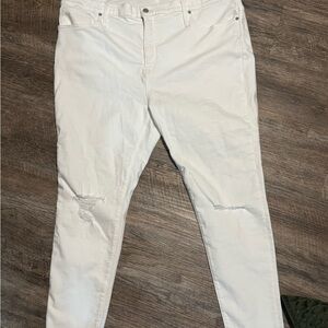Madewell White Denim Jeans